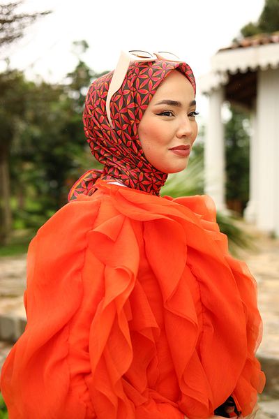 Silk Home Thin Cotton Floral PattErn Soft Scarf HEadscarf