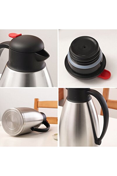 Alışverişhanem Stainless Steel Double Layer Thermos 3 Liters