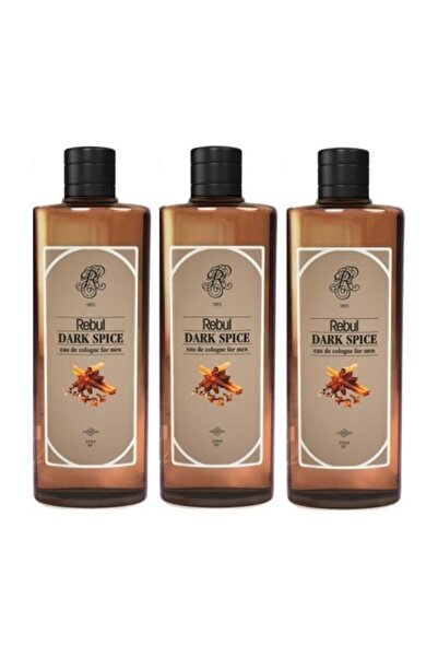Rebul Dark Spice For Men Erkek Kolonya 250ml 3'lü Set