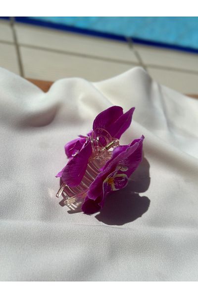 yucelique Aloha Design - Cataramă cu design orhidee cu detaliu de flori (10 cm.)