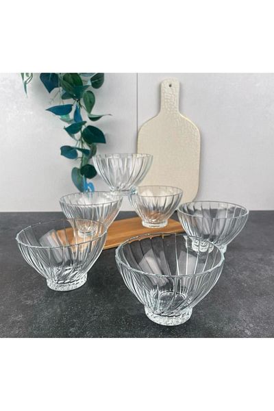 Paşabahçe 530226 Bouquet - Set of 6 Large Glass Bowls 290 Cc