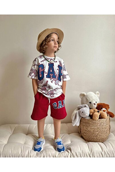 YİGİT BUTİK بدلة للأولاد بطبعة ديناصور