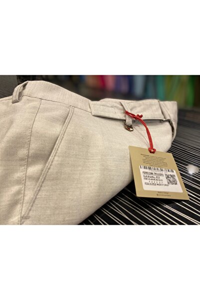 Perecoma Corcotti Belden Tokalı Keten CasualFit Pantolon