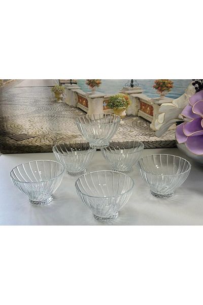 Paşabahçe 530226 Bouquet - Set of 6 Large Glass Bowls 290 Cc