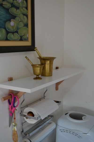 lethe works Beyaz Duvar Rafı(GÜRGEN AYAKLI)(KAVELE HEDİYELİ)