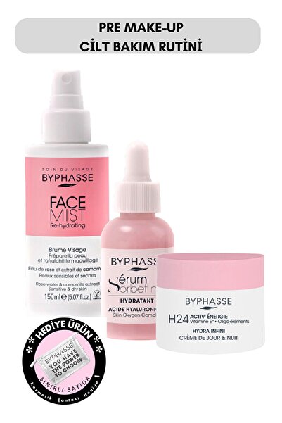 BYPHASSE Pre Make Up Üçlü Cilt Bakım Seti