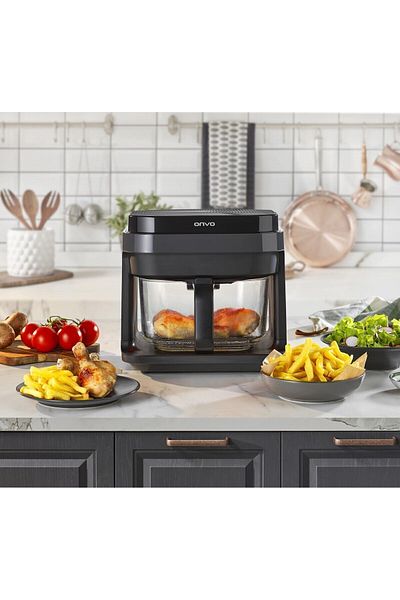 ONVO OVFRY10 GLASS AIR FRYER 5 LT