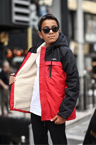 DOXGER Water and Windproof Fur Children's Coat