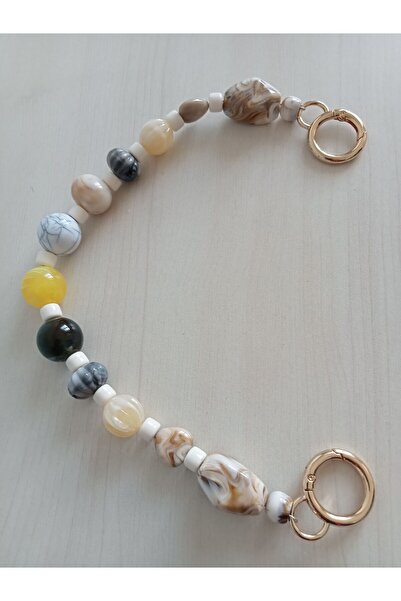 hobi duragı Akrilik Boncuklu Çanta Sapı