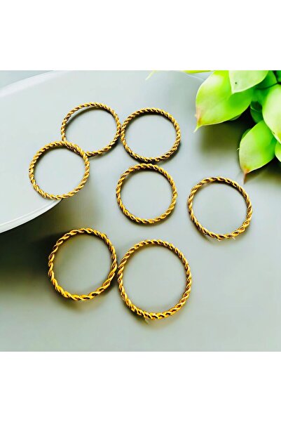 Metler Altın Kaplama 2 Telli Burma Bilezik Modeli 2  Adet Fiyatıdır (Kız-Bebe...