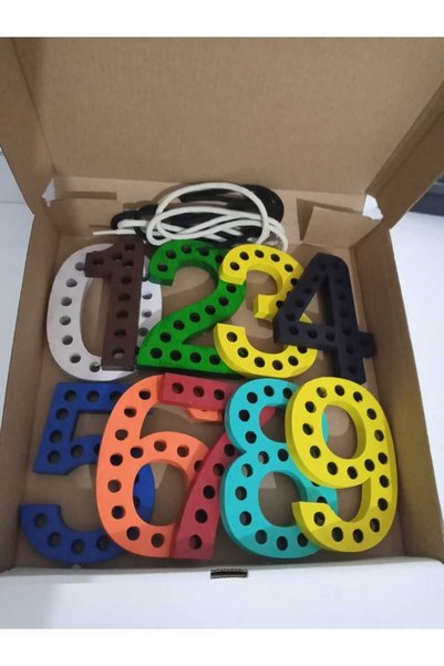 WOODTOY'S ORGANİK OYUNCAK DÜNYASI ROPE NUMBER SET