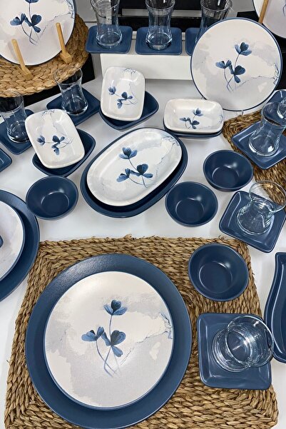 Keramika Blue Magic 62 Parça 12 Kişilik Kahvaltı Takımı