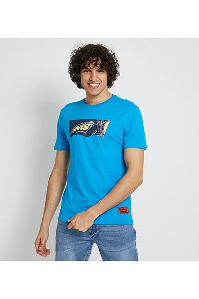 Levi's Blue Men's Graphic Crew Neck Short Sleeve T-Shirt
