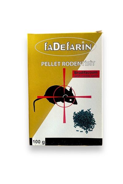 Yeşil Tarım FADEFARİN PELET FARE ZEHİRİ 100 GR