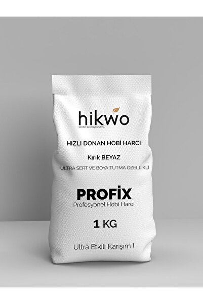 Hikwo Profix Ultra Güçlendirilmiş Mumluk Döküm Harcı, Hobi Harcı, Hobi Alçısı, Taş Tozu 1 Kg