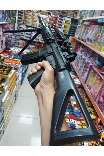 KİNKU Lazerli Mermi Atan Tüfek 82cm Dipçikli