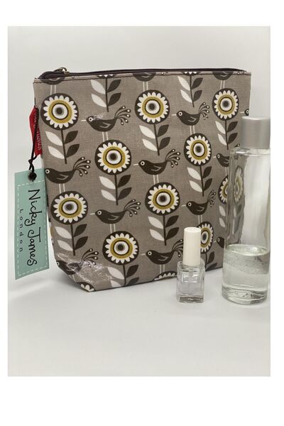 Nicky James Geantă de machiaj unisex Bloom Grey 86Wa-