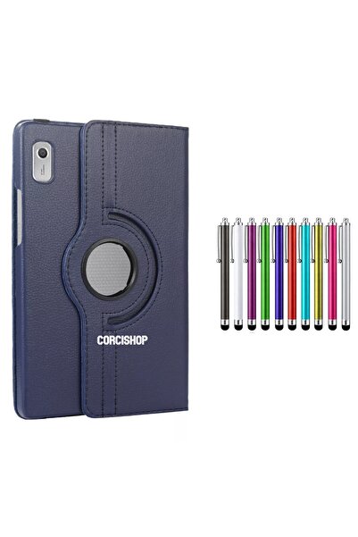 piblue Lenovo Tab M9 TB310FU (ZAC30136TR) Modeli İle Uyumlu 360° Dönerli Tabl...