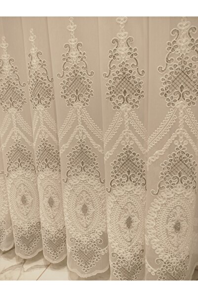 BNR HOME STORE 1/3 dikim kırışmaz leke tutmaz gri brode sık pile tül perde