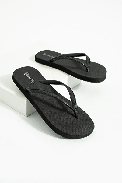 Paragon Flipflops de damă Black Basic - Papuci de plajă confortabili Flip Flops