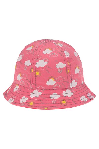 Kitti Sky Patterned Baby Girl Fedora Hat - 0-18 Months