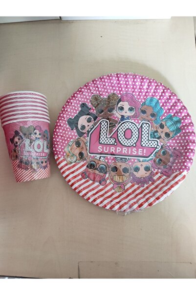 LOL Tabak+ Bardak 8'li Takım