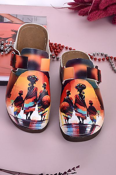 azizsahinshoes 3059 Παντόφλες με ανατομικό σχέδιο μοντέλου - Sunset
