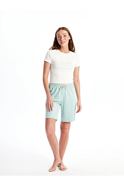 LC Waikiki LCW DREAM Beli Lastikli Baskılı Kadın Şort Pijama Altı 2'li
