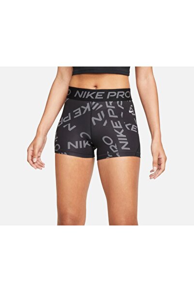 Nike Pro Mid-Rise 8cm Printed Training Kadın Şort