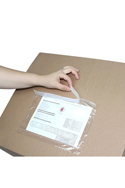 COLORPAK Kargo Fatura Cebi (18x14 cm) yapışkanlı şeffaf (100 Adet)