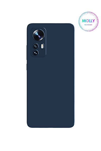 Molly Xiaomi Redmi NOTE 12S İçin Lacivert Liquid İçi Kadife Silikon Kılıf