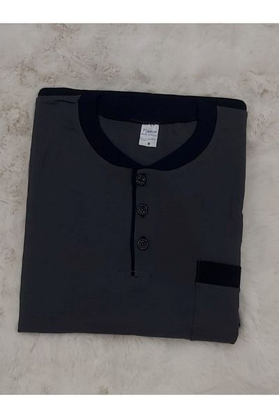 LUSSOLİFE Plus Size Men's Pajama Set