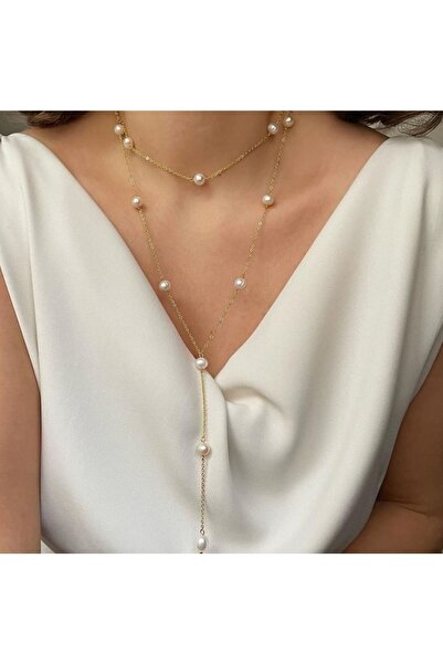 muptejewelry Mupten Inci Figürlü Kadın Gold Kolye