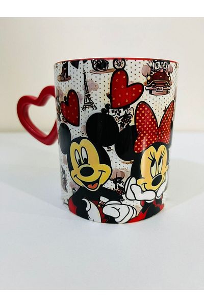 Cuppy Box كوب ميكي وميني لاف على شكل قلب