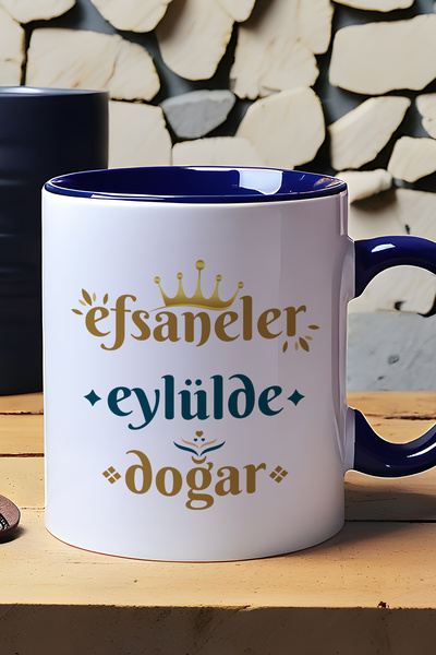 Hedizu Legends Are Born in September Mug Cup Navy Blue Virgo Sign Birthday Gift