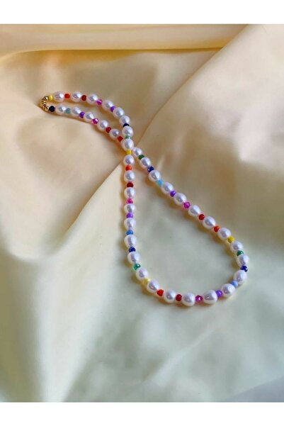muptejewelry Mupten Kadın İnci ve Karışık Boncuk Kolye