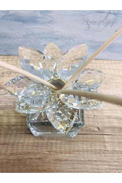 Genel Markalar 100cc Kare Kristal Cam Oda Koku Şişesi Gold M.