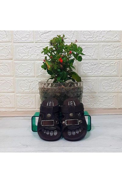 Fiyra Boy's Daily Slippers - Kajma Black Color