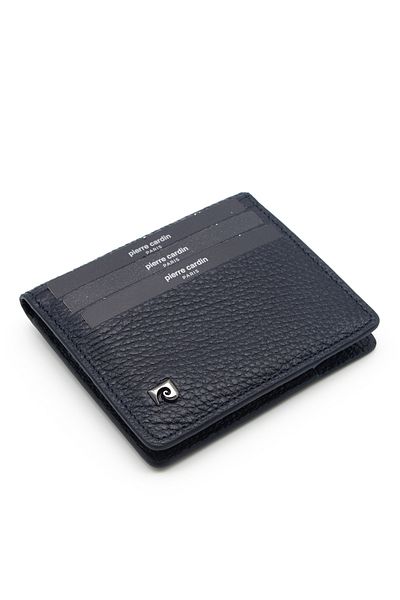 Pierre Cardin Leather Floater Wallet Navy Blue - 0206A38