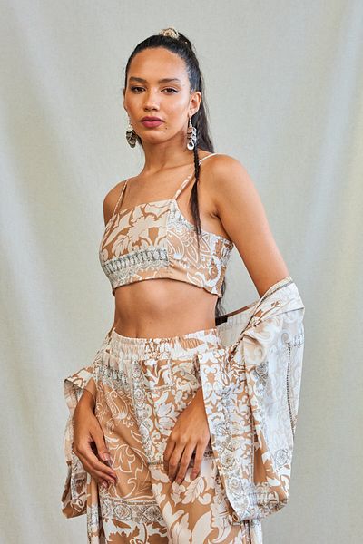 The Champ Clothing 3 Piece Kimono Bustier Set - Lower-Upper Set (MEDINE IPEGI)