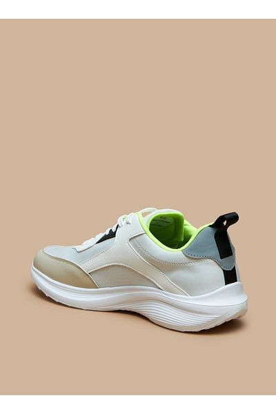 LBL by Shoexpress Panelled Low Ankle Sneakers with Lace-Up Closure
