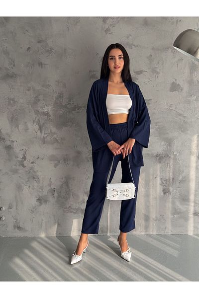alenmoda Costum înfășurat kimono
