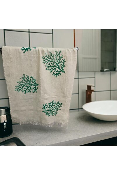 fildastore Fildastore, %100 Pamuk Müslin, El Yapımı, Mercan Desen, Taş Baskıl...