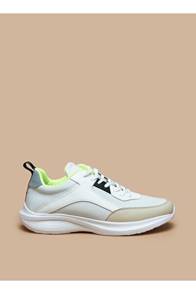 LBL by Shoexpress Panelled Low Ankle Sneakers with Lace-Up Closure