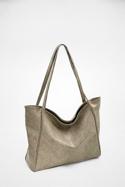 Rosmod Γυναικεία τσάντα ώμου Cream Antique Double Handle Shopper