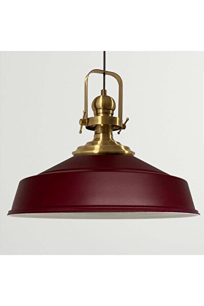 Bamyum Pendelleuchte "Asletl" Hängelampe, E27, Ø41cm, Bordeaux Lampe