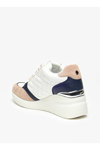Flora Bella by Shoexpress Flora Bella Panelled Wedge High Cut Sneakers with Lace-Up Closure