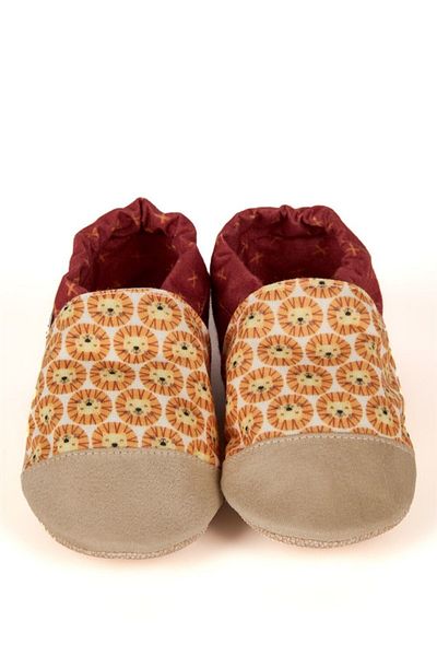 First Step Cotton Lined Anti-Slip Sole Booties-aslan-f-833