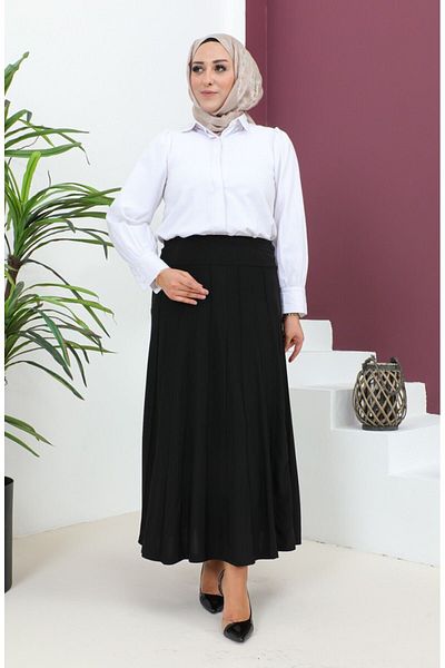 Gelince LARGE SIZE SANDY GRASSED SKIRT