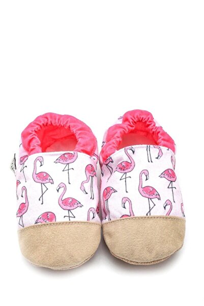 First Step Pamuk Astarlı Kaydırmaz Taban Patik-flamingo-f-834